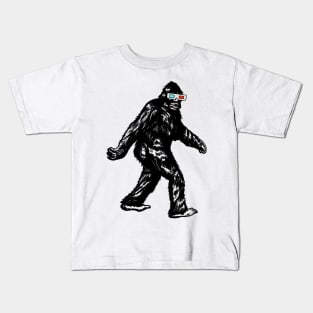 GONE SQUATCHIN' WITH 3D GLASSES Kids T-Shirt